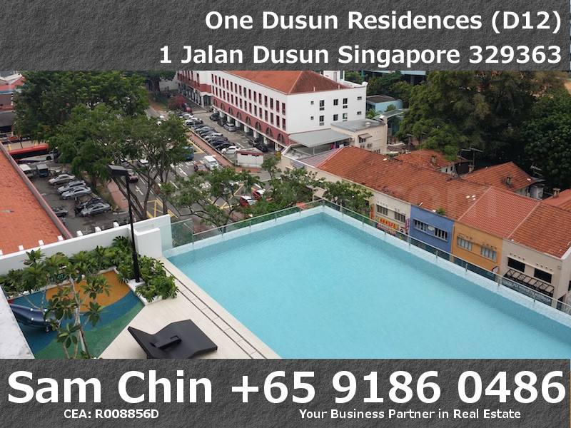 One Dusun Residences – 2 Bedroom – S7 – Balcony – Lap Pool View – 1
