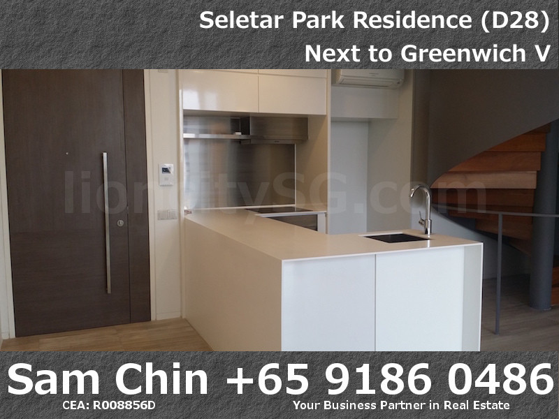 Seletar Park Residence – 2 Bedroom – S37 – Entrance and Open Kitchen – 1