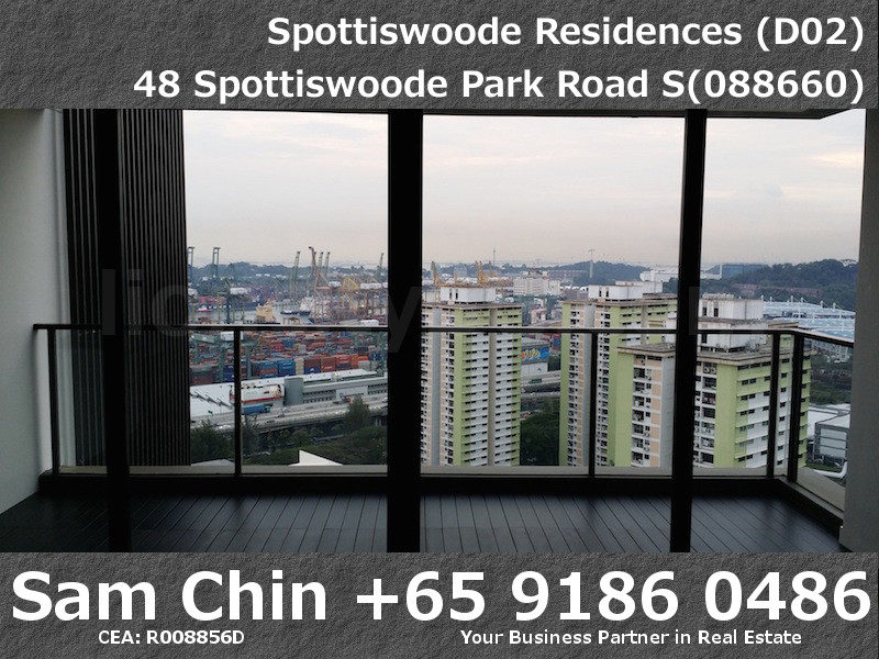 Spottiswoode Residences – S04 – M – Balcony – VIew – Sea