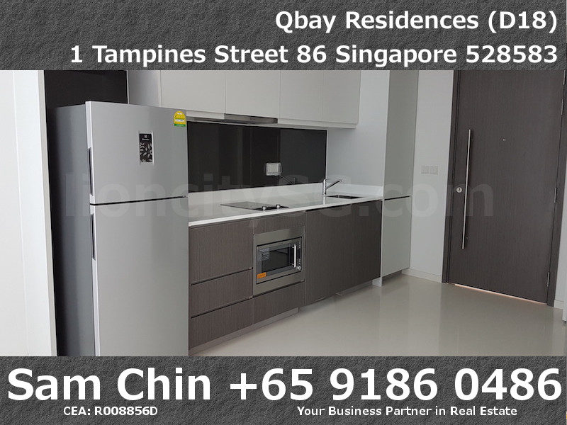 Qbay Residences – 1+Study – S08 – Kitchen