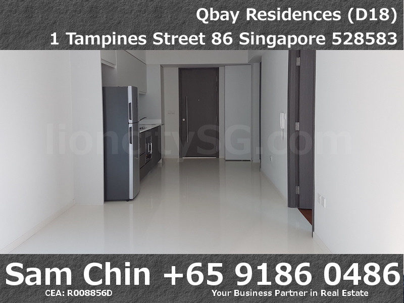 Qbay Residences – 1+Study – S08 – Living and Dining