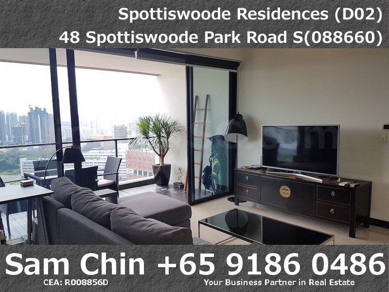 Spottiswoode Residences – S12 – 1 Bedroom – FF – H – Living and Balcony – 1