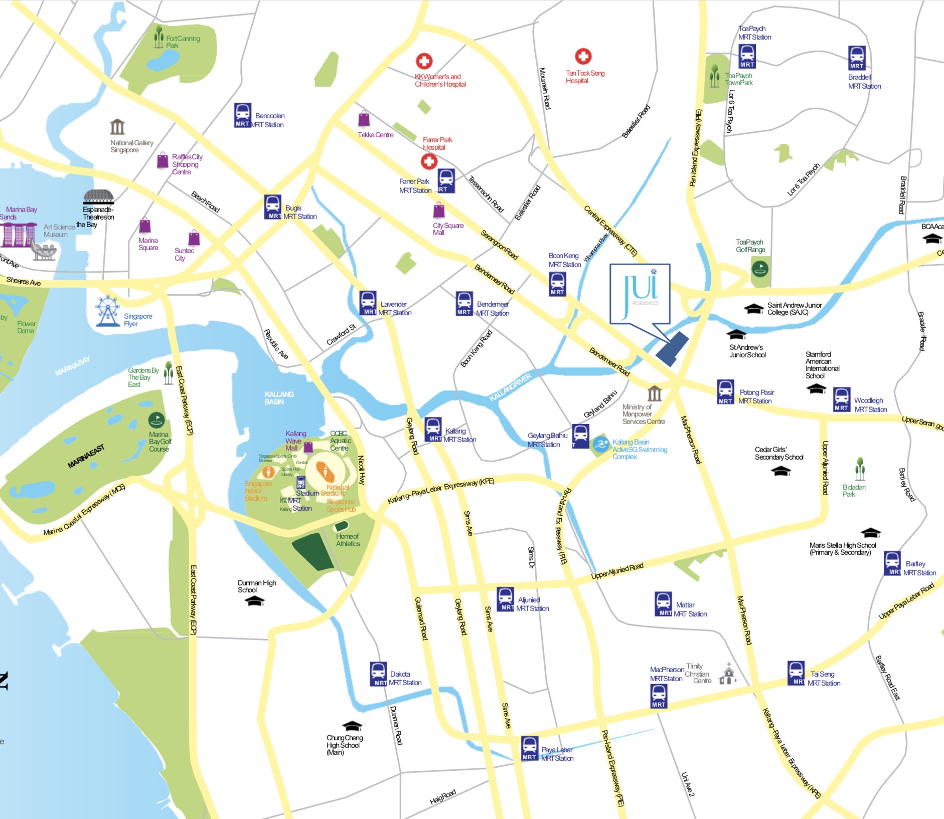 Jui Residences - Location Map